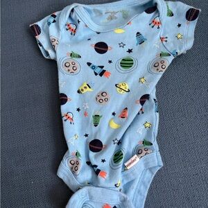 Space Adventure Blue Kids Bodysuit
